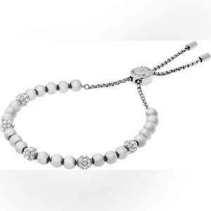 Michael Kors Silver and Crystal Braclet